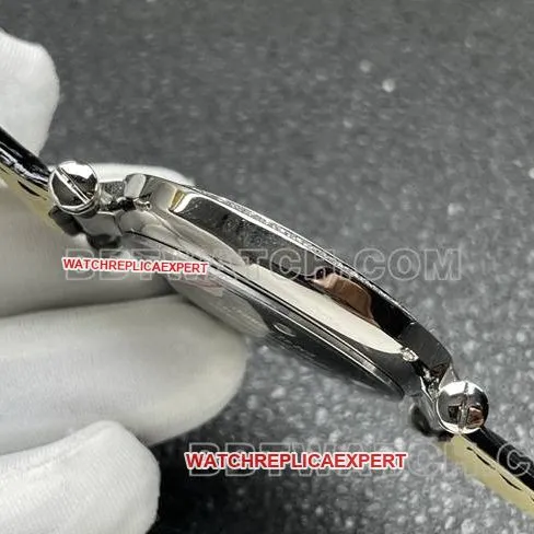 1:1replica watch frank Muller quartzABF factory black dialdiamond bezel black leather braceletbraceletlive photos