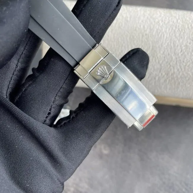top-tiersuper cloneC factory Rolex new gray plate white goldDaytona4130movement men's watch clasp picture