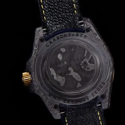 JH factory Rolextop-tier men's black dial nylon strap full automatic movement watch side view