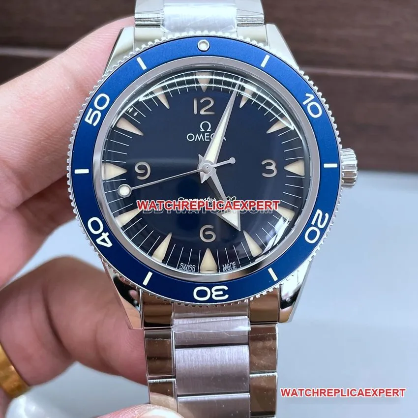 VS factory Omega Seamaster super A 2024 new blue plate 234.30.41.21.03.001 strap real photo