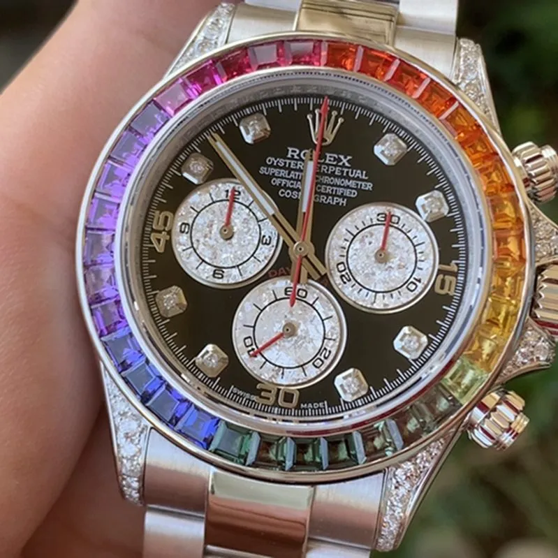 Rolex Rainbow Di men's steel bracelet watch clasp picture