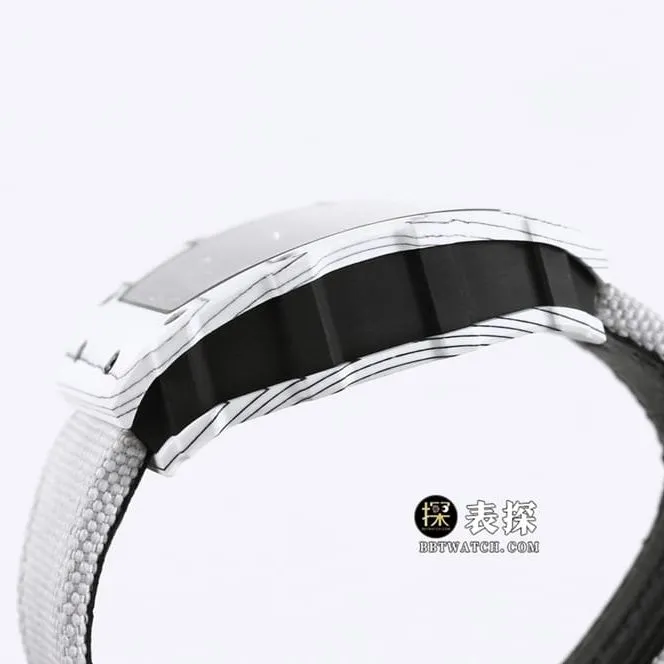 BBRRM 35-01Richard Mille1:1replica watch men's black dial gray Velcro braceletcaseback live photo