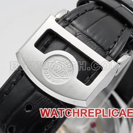 collectible watch APS factory Portugal IWC perpetual calendar blue dial black braceletbraceletlive photos