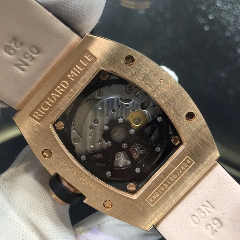 Richard MilleRM010 South African full diamond 18Krose goldmovement picture