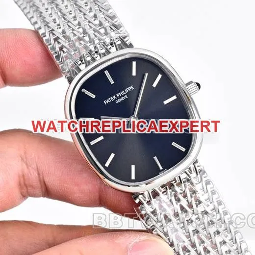collectible watch Patek PhilippeGOLDEN ELLIPSEblack dial5738side live photo