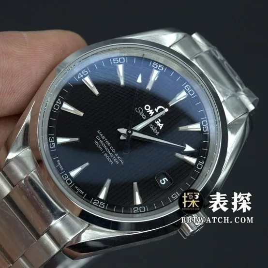 VS FactoryOmegaSeamastersuper watch black dial silver needle steel bracelet model picture and price caseback live photo