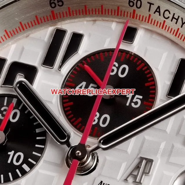TW factory Audemars PiguetRoyal Oak offshore top-tier 1:1high-quality silver white dialsteel bracelet model 26170caseback live photo