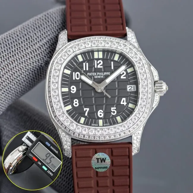 top-tiersuper cloneTWPatek PhilippeAQUANAUT women's mechanical series watch detail shots
