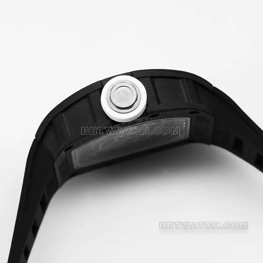 BBR factory Richard Mille men's hollow plate white inner ring RM055 carbon fiber braceletlive photos