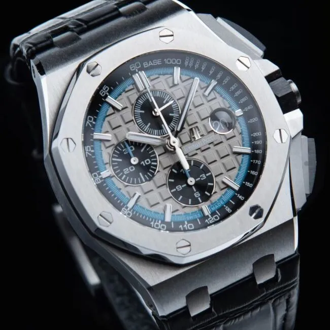 top-tier replicaAPFAudemars PiguetRoyal Oak offshore 26400 watch top-tier white steel movement picture