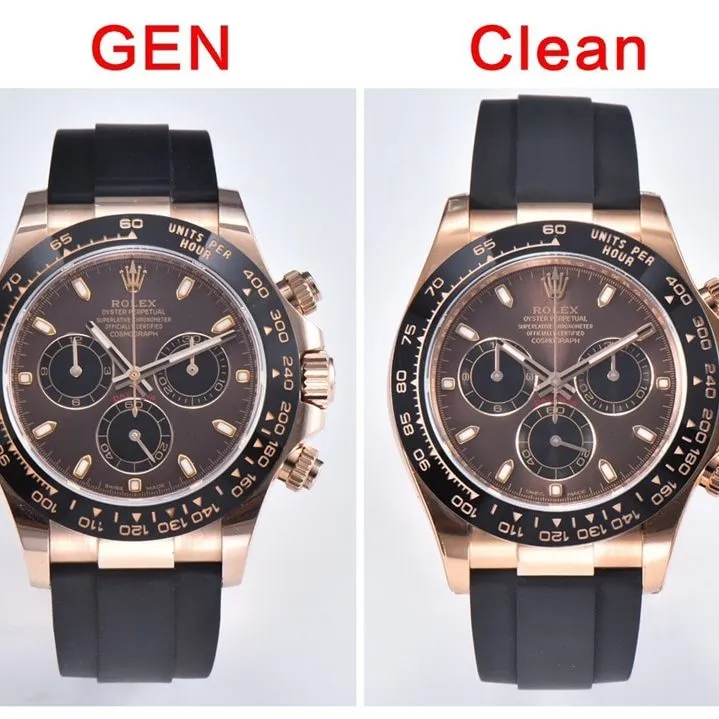Daytona C factory Rolex watch M116515LN-0041 comparison genuine review bracelet comparison chart