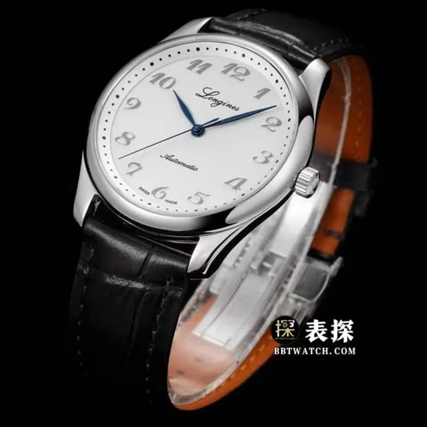 Watchmaking tradition Longines1:1replica watch men's silver dialleather strap model L2.793.4.73.2caseback live photo