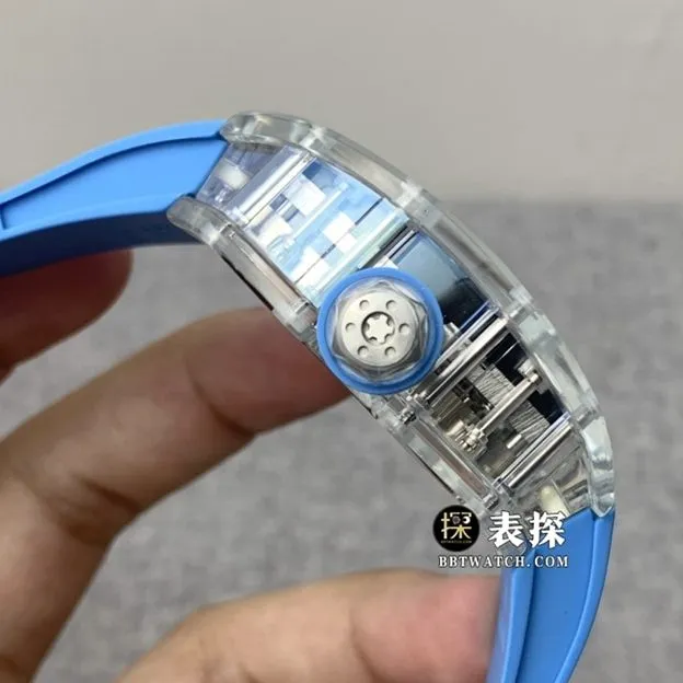 JB factory Richard Mille men's RM 53-02top-tier 1:1high-quality watch men's hollow disc rubber model pictures and prices side live photo