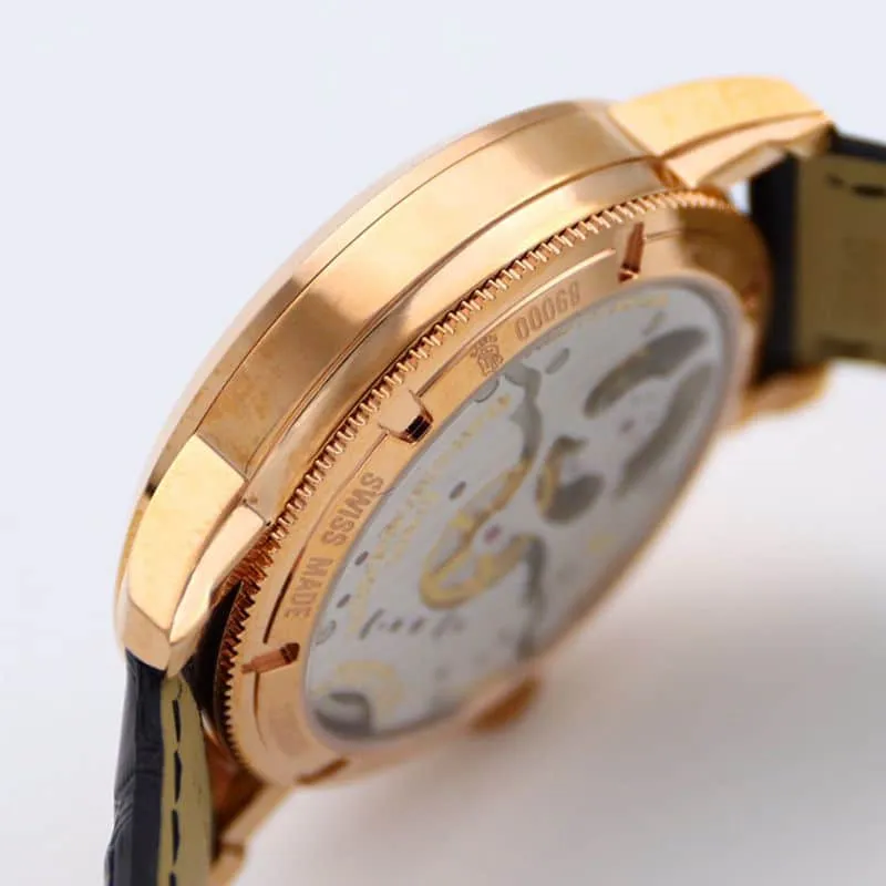 Vacheron Constantintop-tiersuper watch Traditionnelle series tourbillon men's black dial gold watch clasp picture
