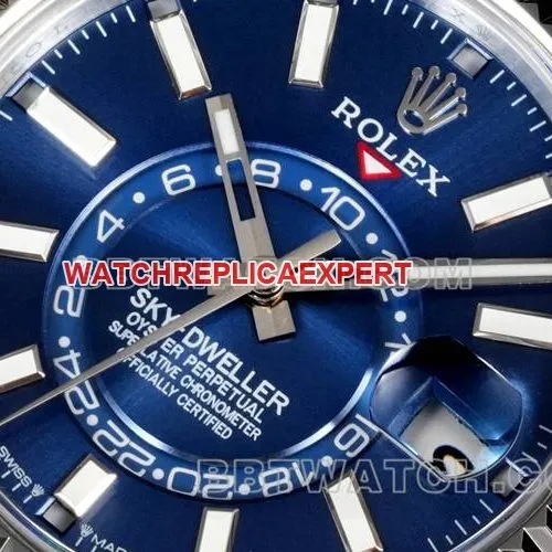 top-tier watch AR+ factory pilot Rolexblue dial mechanical steel braceletcaseback live photo