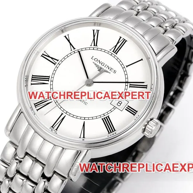 Longines collectible watch XC factory elegant 40mm white dialL888mechanical movementsteel bracelet model side live photo