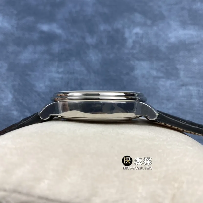 OM FactoryBlancpain classic top-tier 1:1super watch men's white dialmoon phaseleather strap picture and price caseback live photo