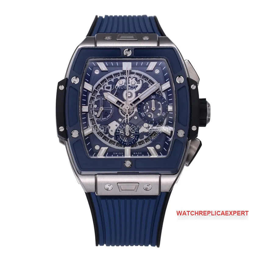 BBF factory Hublot1:1top-tier blue hollow plate 642.NL.7170.RXcaseback live photo