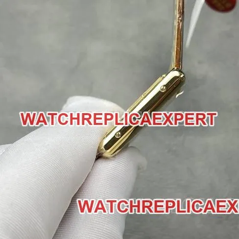 top-tier watch tank DR factory Cartier silver white dialquartz brown leather braceletclasplive photos