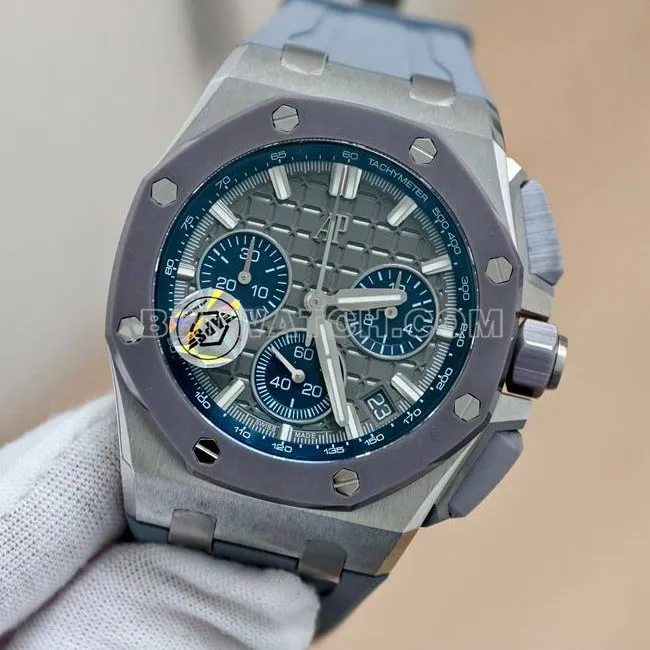Audemars Piguettop-tier watch APS factory Royal Oak offshore gray plate mechanical rubber model 26420clasplive photos
