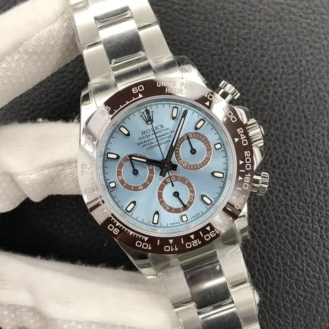 Rolextop-tier watch men's blue dialsteel bracelet universe chronograph Daytona automatic movement watch clasp picture