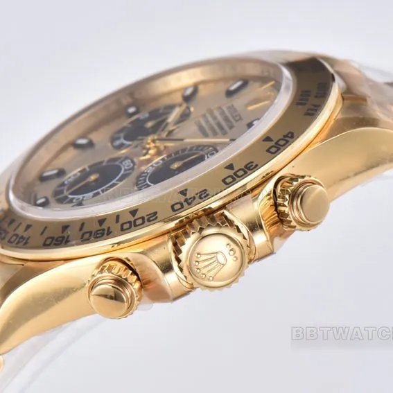 Factory C Rolex Daytona1:1top-tier all gold steel bracelet model m116508-0014clasplive photos