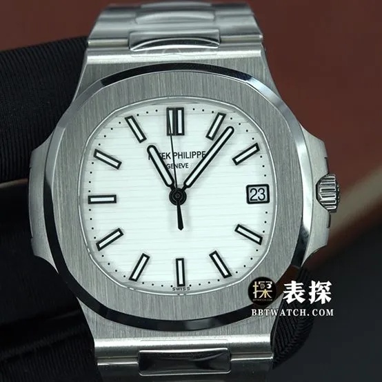3K Nautilus Patek Philippe collectible watches Silver White Plate Steel Strap Model 5711/1A-011