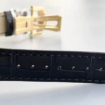 Patek Philippetop-tier watch men's white dial black belt tourbillon automatic complex function series leather strap watch movement picture