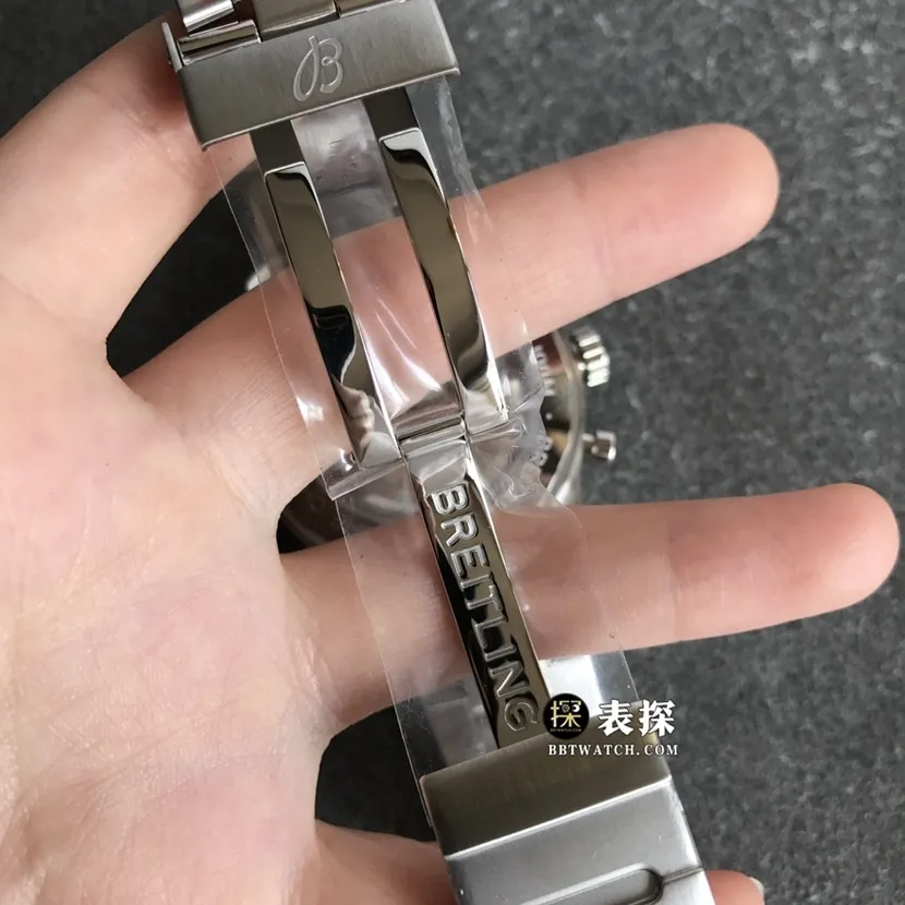 BL factory Breitling Legend Aviation top-tier watch men's black panda plate steel bracelet model pictures and prices front live photo