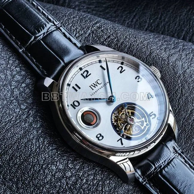 watch TUR factory IWC Portugal white dialtourbillonbraceletlive photos