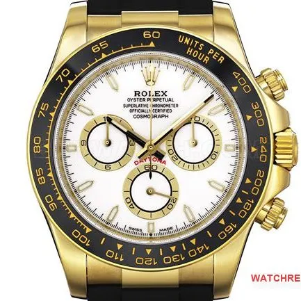 top-tier watch ZF FactoryRolexDaytonawhite dial gold case 4131 mechanical caseback live photo
