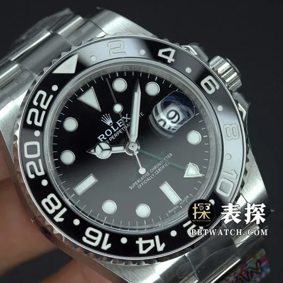 Factory C RolexGMT-Mastersuper watch Batman c circle steel bracelet model pictures and prices braceletlive photos