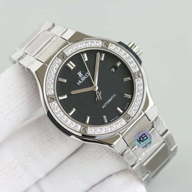 top-tier replicaHublotBig Bang Sang Bleu series V3 upgraded version steel bracelet tattoo watch clasp picture