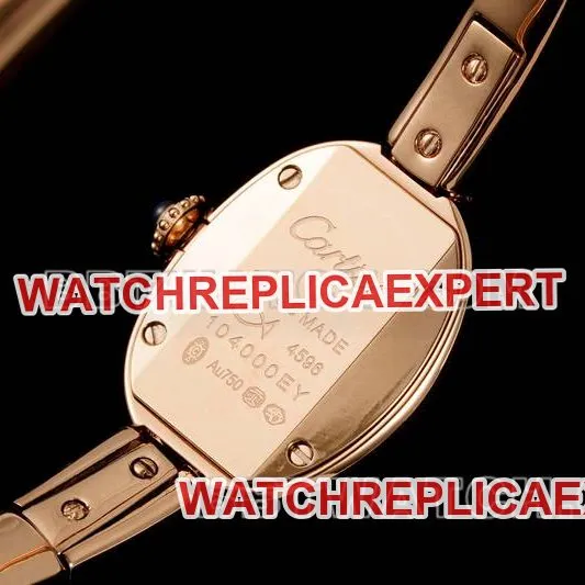 Cartier watch BLS factory bathtub 17 size quartzrose gold bracelet watch braceletlive photos
