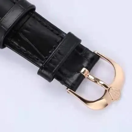 top-tierhigh-quality watch Rolex automatic movementleather strap Cellini series men's watch clasp picture