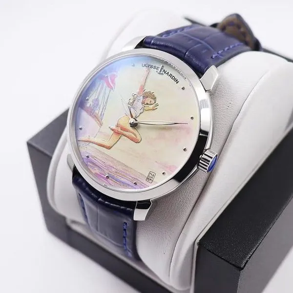 Athens gilt classic series watch 3203-136LE-2/MANARA.03 side view