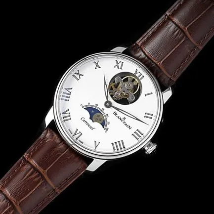 JBF FactoryBlancpaintop-tier replicahigh-quality watch men's white dial brown belt V3 version tourbillon classic full series mechanical leather strap watch movement picture