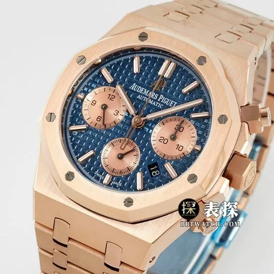 IPFRoyal OakAudemars Piguet1:1replica watch blue dialrose goldsteel bracelet model 26331OR.OO.1220OR.01braceletlive photos