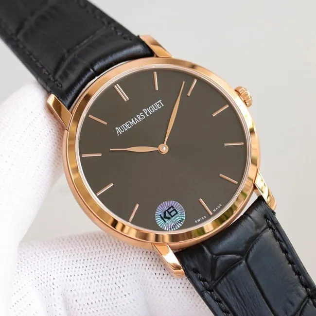 top-tier replicaAudemars PiguetJULES AUDEMARS series rose gold color steel case watch clasp picture