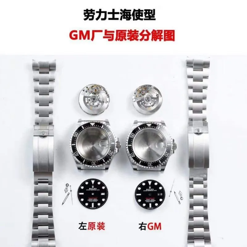 GMRolex Sea-Dweller series m126600-0001 watch genuine and fake comparison review braceletdetail shots