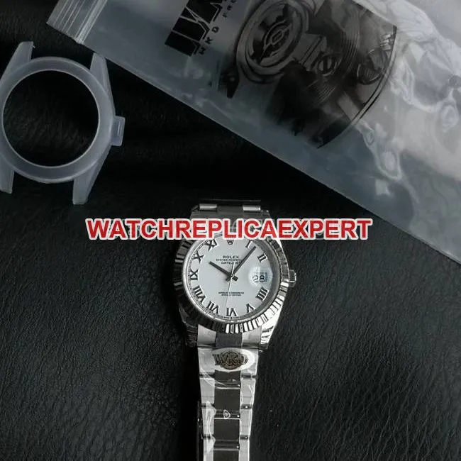 WKD Factory Top Rolex Datejust 41mm White Dial 126331 Side Real Shot Photo