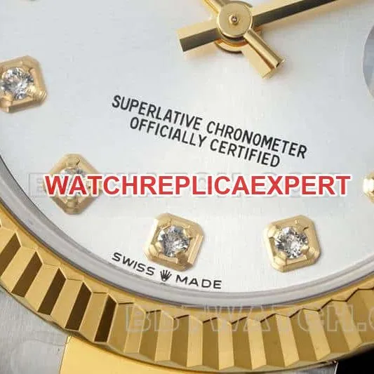 ARF FactoryRolex log top-tier 1:1super clonesilver dial31mm gold triple link 278273side live photo