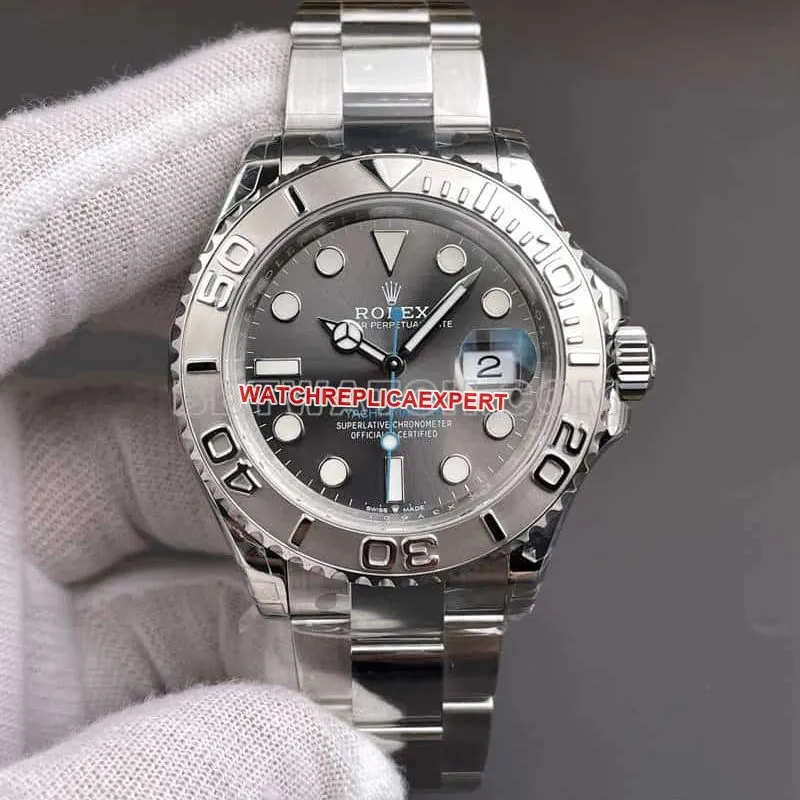VSRolex Yacht-Master gray plate 126622clasplive photos