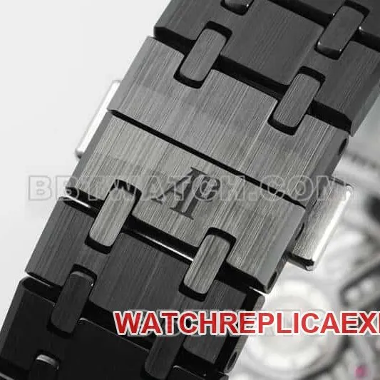 APS factory Audemars PiguetRoyal Oaksuper cloneblue dial black ceramic26240braceletlive photos