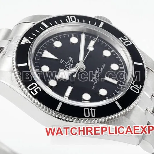 Tudor Watch ZF Factory Biwan Black Plate 41mm Steel Strap Model M7941A1 Back Actual Picture