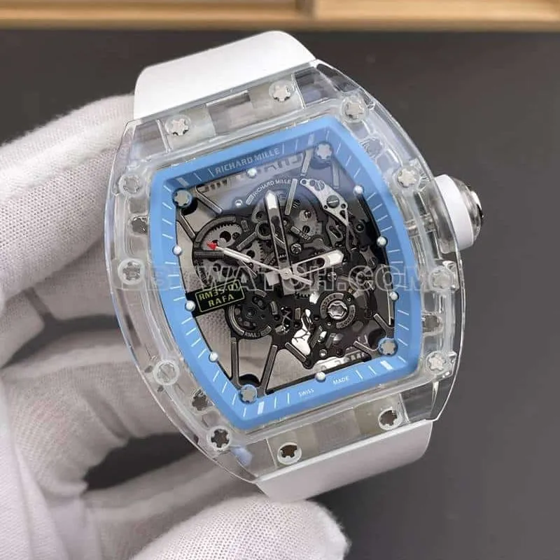 RM factory Richard Mille men's 1:1super clear crystal RM35-01front live photo