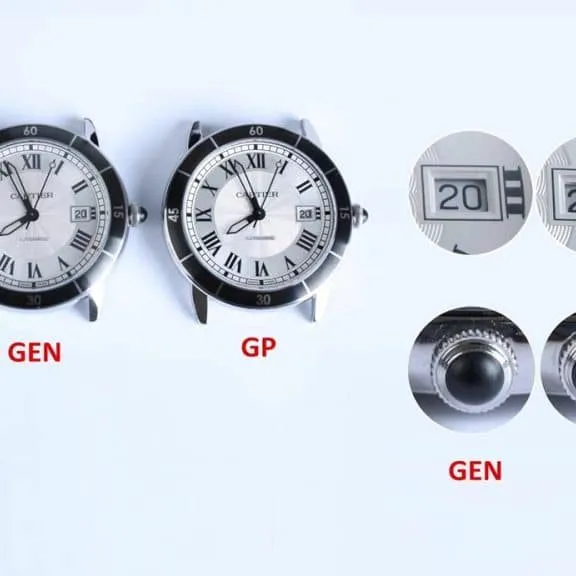 CartierRonde de Cartier series WSRN0002replica genuine and fake comparison evaluation clasp picture