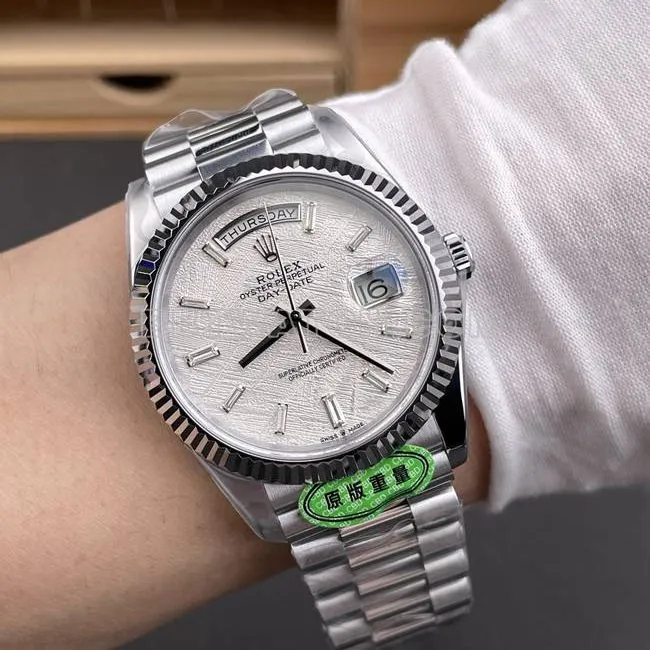 watch CBD factory RolexDay-Date3255 mechanical meteorite disc 40mmfront live photo