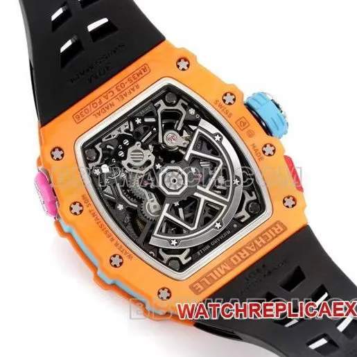 collectible watches RM 35-03 Richard Mille Carbon Fiber Side Actual Pictures