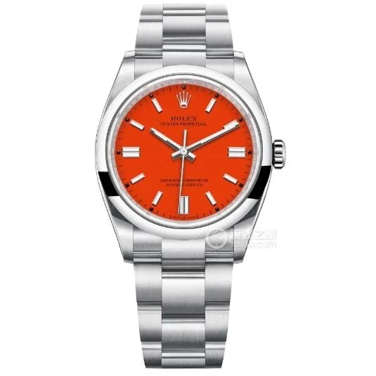 EW Oyster Perpetual Rolex1:1replica watch coral red plate 31MMsteel bracelet model m277200-0008clasplive photos